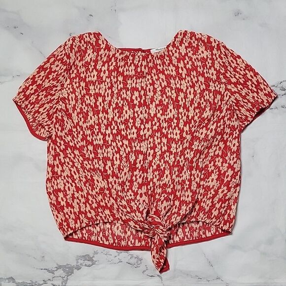 Madewell Crinkled Button-Back Full Bloom Blouse - Picture 1 of 5